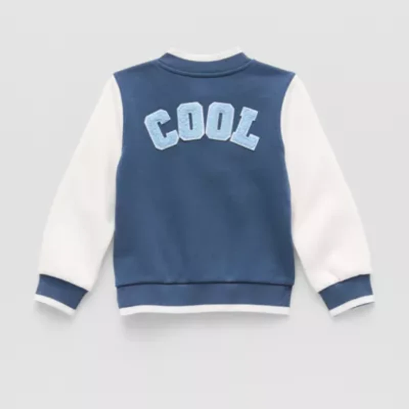 Okie Dokie Boys Fleece Midweight Varsity Jacket