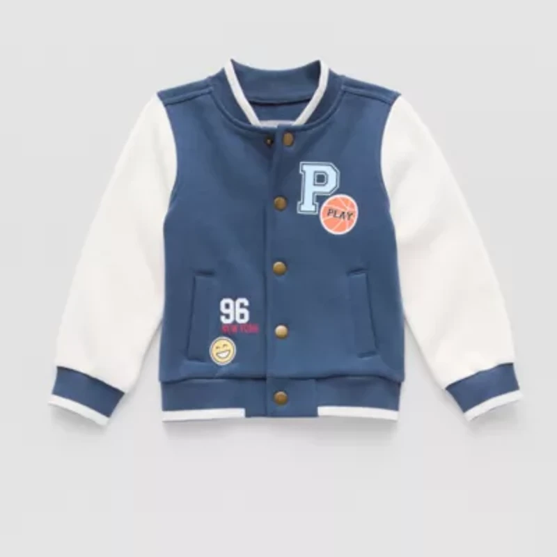 Okie Dokie Boys Fleece Midweight Varsity Jacket
