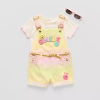 Little Lass Toddler Girls 2-pc. Shortall Set