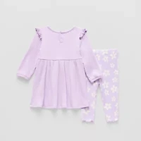 Grayson Little Baby Girls Long Sleeve Ruffled 2-pc. Dress Set