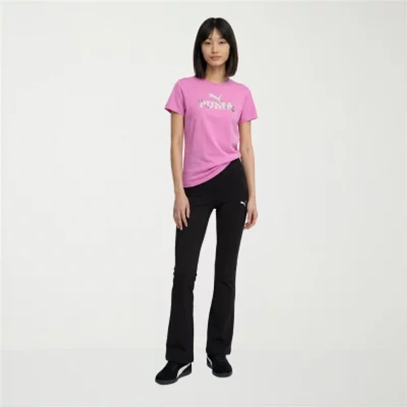 PUMA Womens Crew Neck Short Sleeve Regular Fit Graphic T-Shirt