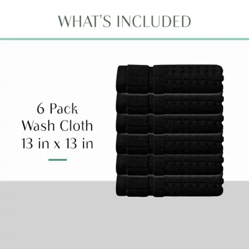 Home Weavers Inc Willow Collection 630 Gsm 100% Cotton Zero Twist -pc. Quick Dry Bath Towel Set