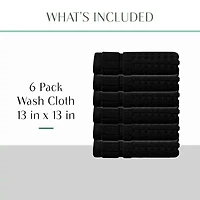 Home Weavers Inc Willow Collection 630 Gsm 100% Cotton Zero Twist -pc. Quick Dry Bath Towel Set