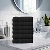 Home Weavers Inc Willow Collection 630 Gsm 100% Cotton Zero Twist -pc. Quick Dry Bath Towel Set