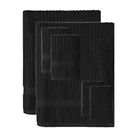 Home Weavers Inc Willow Collection 630gsm 100% Cotton Zero Twist Super Absorbent -pc. Quick Dry Bath Towel Set