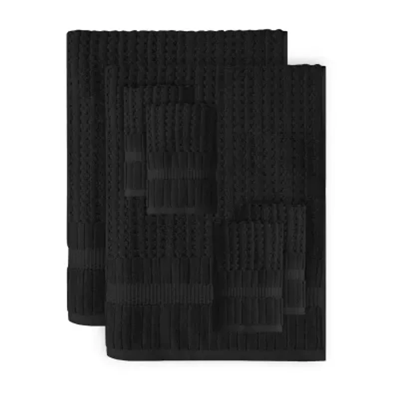 Home Weavers Inc Willow Collection 630gsm 100% Cotton Zero Twist Super Absorbent Bath Towel Set( & 2 Hand Towel