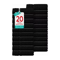 Home Weavers Inc Willow Collection 630 Gsm 100% Cotton Zero Twist Washcloth