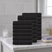 Home Weavers Inc Willow Collection 630 Gsm 100% Cotton Zero Twist Washcloth
