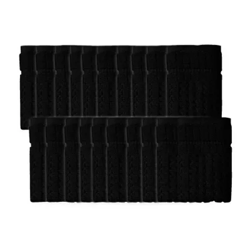 Home Weavers Inc Willow Collection 630 Gsm 100% Cotton Zero Twist Washcloth