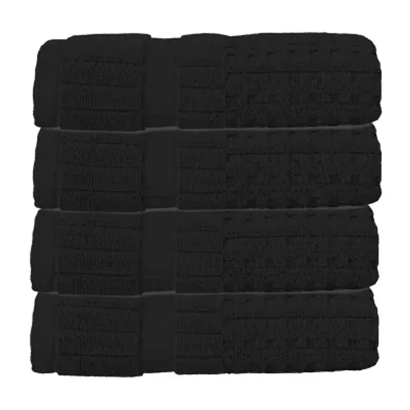 Home Weavers Inc Willow Collection 630 Gsm 100% Cotton Zero Twist -pc. Quick Dry Bath Towel Set