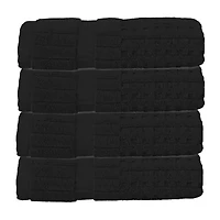 Home Weavers Inc Willow Collection 630 Gsm 100% Cotton Zero Twist -pc. Quick Dry Bath Towel Set