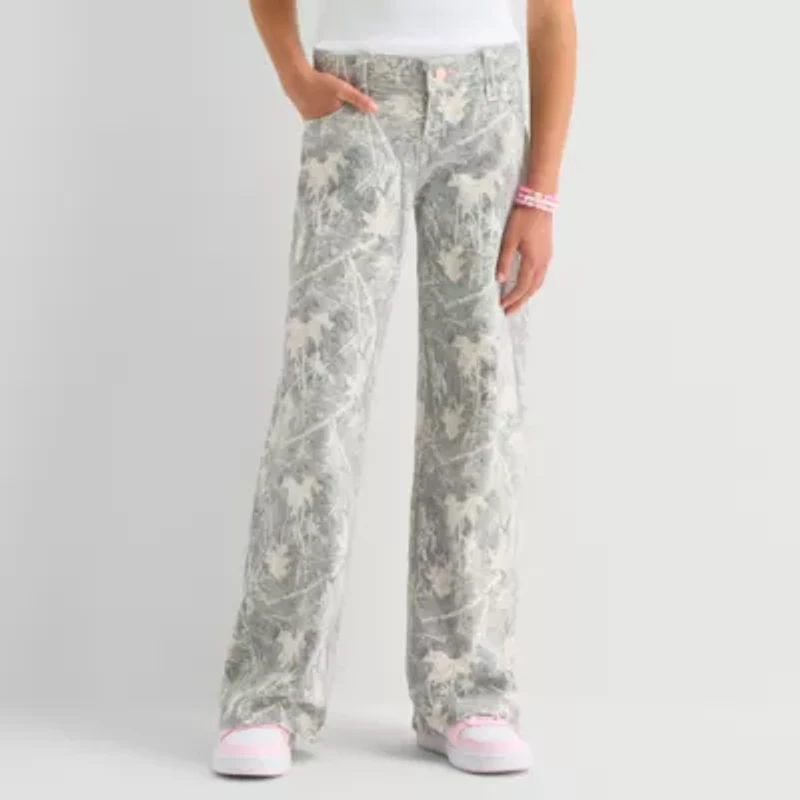 Thereabouts Little & Big Kid Girls Adjustable Waist Baggy Fit Jean