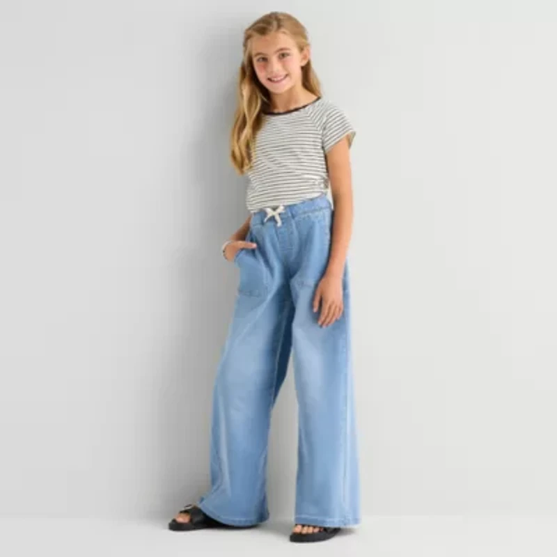 Thereabouts Little & Big Kid Girls Stretch Fabric Loose Fit Jean