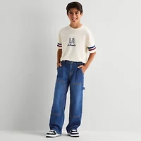 Thereabouts Little & Big Kid Boys Adjustable Waist Workwear Loose Fit Jean