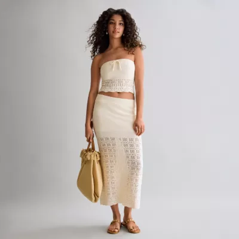 Arizona Womens Juniors Maxi Skirt