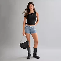 Arizona Womens 2 1/2" Low Rise Juniors Denim Short