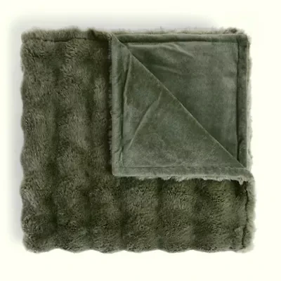 Regal Home Bubble Faux Fur 50x70 Washable Midweight Throw