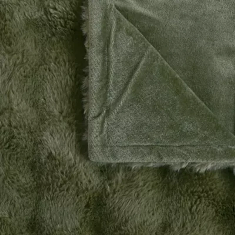 Regal Home Bubble Faux Fur 50x70 Washable Midweight Throw