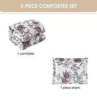 Stratford Park Rina Floral Easy Care Comforter Set