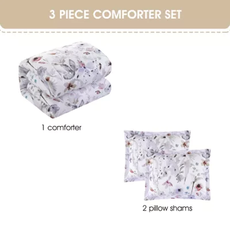 Stratford Park Mylie Floral Easy Care Comforter Set