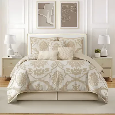 Stratford Park Melinda Floral 7-pc. Easy Care Comforter Set