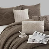 Stratford Park Whitney Geometric 7-pc. Easy Care Comforter Set