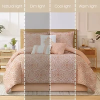 Stratford Park Brenda Geometric 7-pc. Easy Care Comforter Set