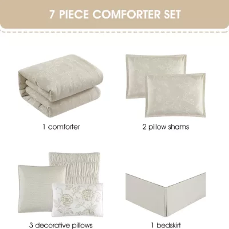 Stratford Park Belina Patchwork 7-pc. Easy Care Comforter Set
