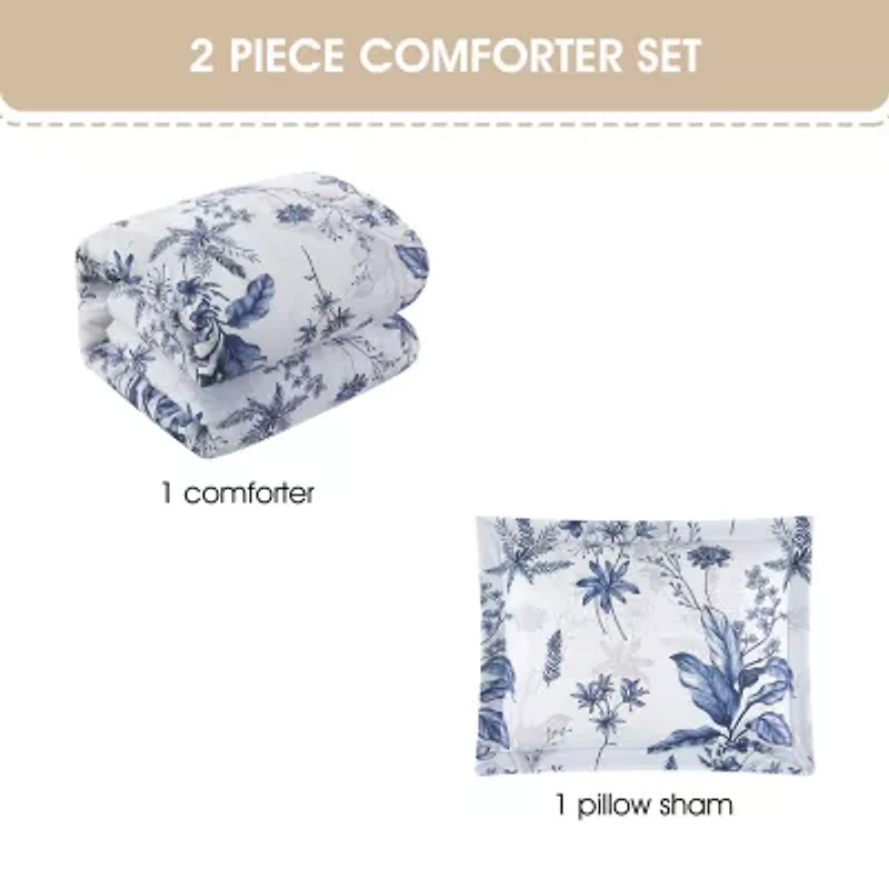 Stratford Park Hanna Floral Easy Care Comforter Set