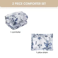 Stratford Park Hanna Floral Easy Care Comforter Set