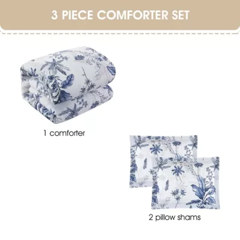 Stratford Park Hanna Floral Easy Care Comforter Set