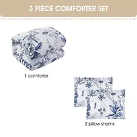 Stratford Park Hanna Floral Easy Care Comforter Set