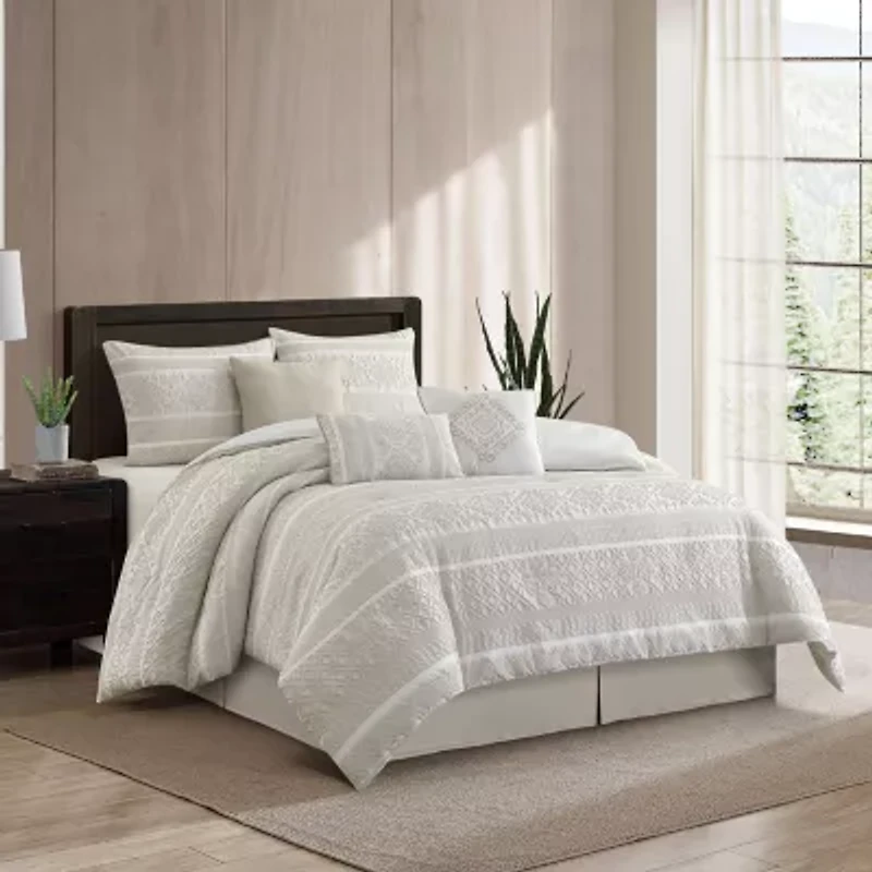 Stratford Park Imani Patchwork 7-pc. Easy Care Comforter Set