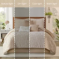 Stratford Park Kacey Leaves 7-pc. Easy Care Comforter Set