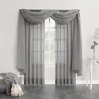 No. 918 Emily Sheer Voile Window Scarf Valance