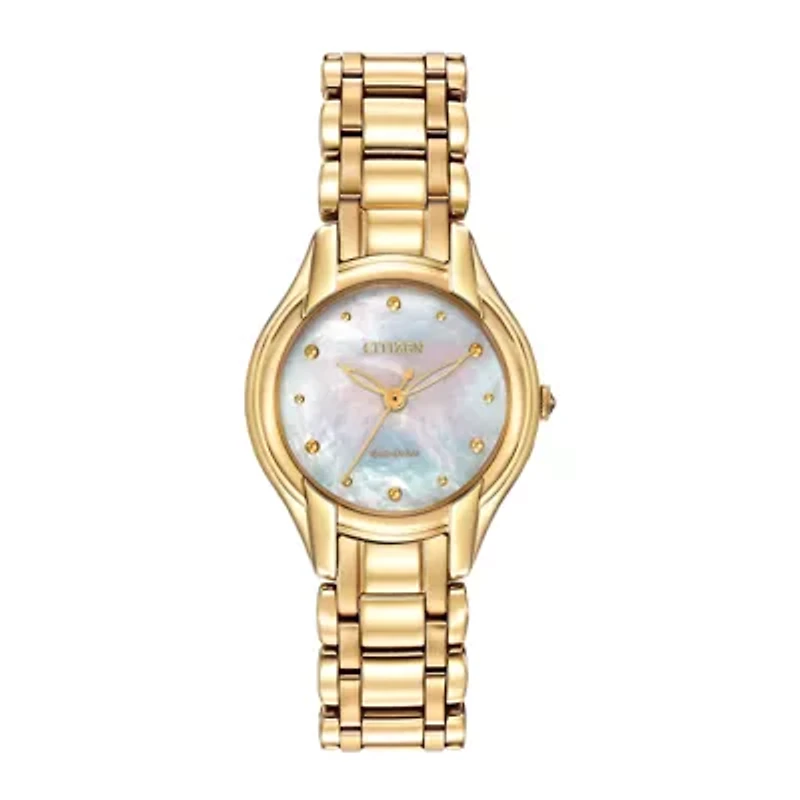 Citizen® Eco-Drive® Womens Gold-Tone Bracelet Watch EM0282-56D