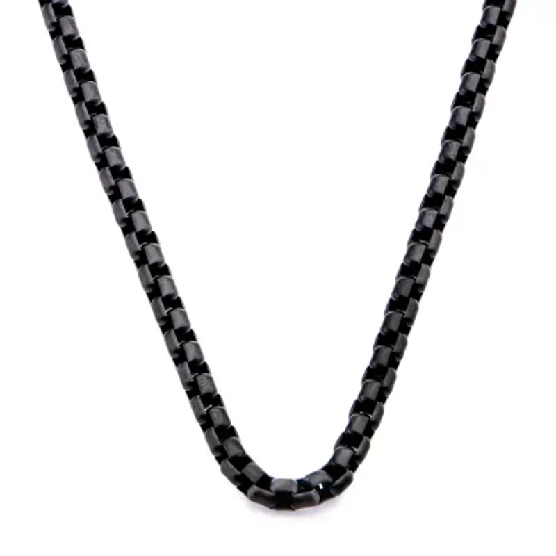Mens Stainless Steel Hypoallergenic Inch Box Chain Necklace