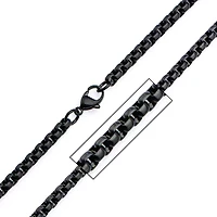 Mens Stainless Steel Hypoallergenic Inch Box Chain Necklace