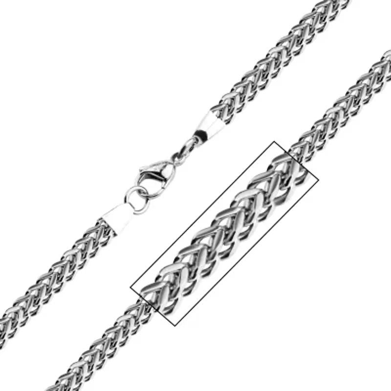 Mens Stainless Steel Hypoallergenic 24 Inch Snake Chain Necklace