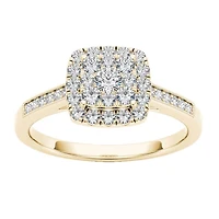 1/2 CT.T.W. Natural Diamond 10K Yellow Gold Engagement Ring