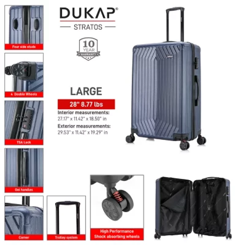 Dukap STRATOS 28" Hardside Lightweight Luggage