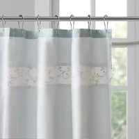 Madison Park Belle Embroidered Shower Curtain