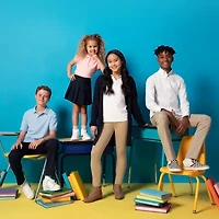 IZOD Little & Big Kid Girls Short Sleeve Regular Fit Polo Shirt