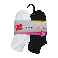 Hanes Lightweight Womens Multi-Pack 12 Pair Liner Socks