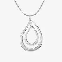 Liz Claiborne Orbital Womens 17 Inch Pendant Necklace