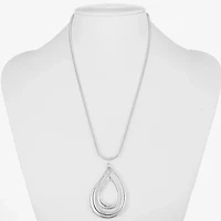 Liz Claiborne Orbital Womens 17 Inch Pendant Necklace