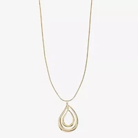 Liz Claiborne Orbital Womens 17 Inch Pendant Necklace