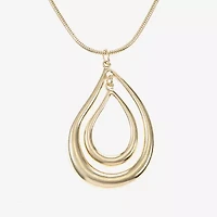Liz Claiborne Orbital Womens 17 Inch Pendant Necklace