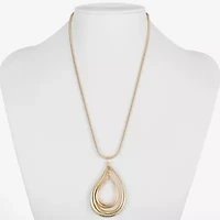 Liz Claiborne Orbital Womens 17 Inch Pendant Necklace