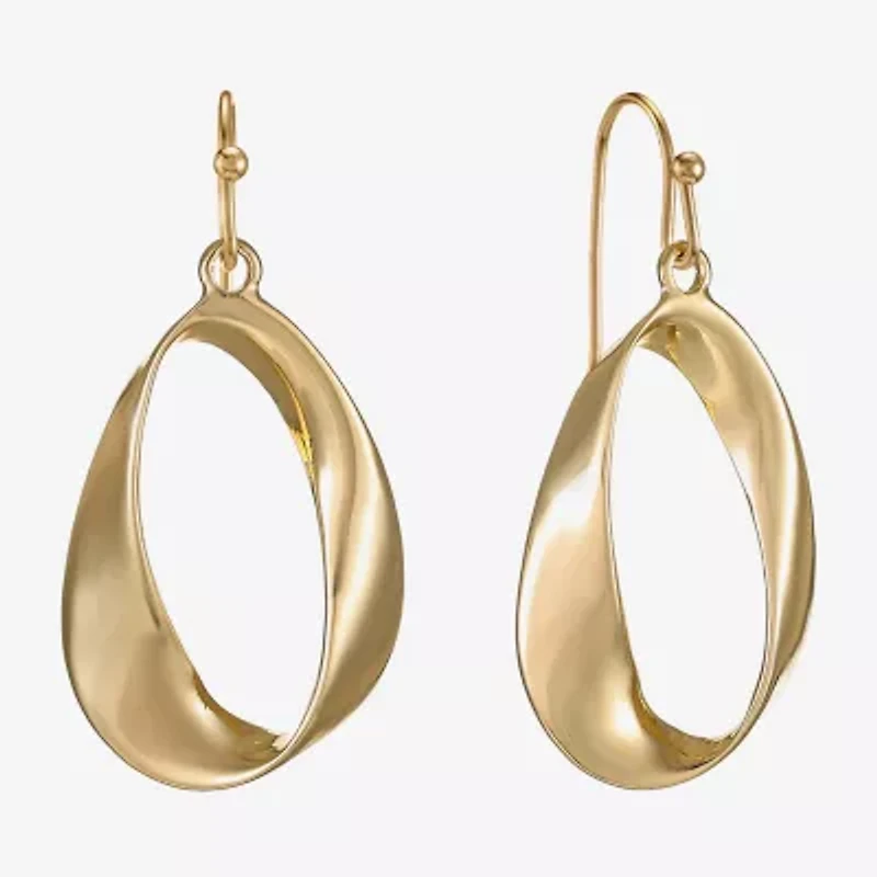 Liz Claiborne Open Womens Drop Earrings